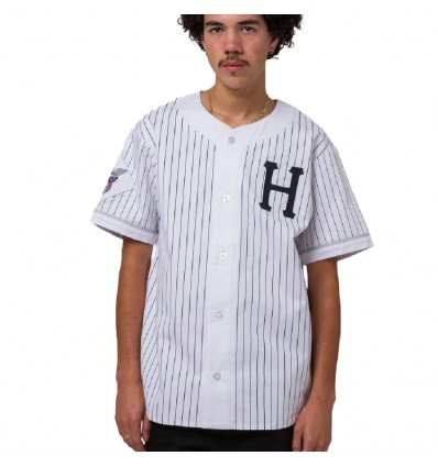 Revisión Aventurarse veneno Huf Forever Baseball Jersey White por 99,99 €