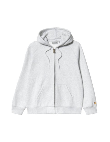 CARHARTT WIP HOODED CHASE JACKET ASH HEATHER/GOLD