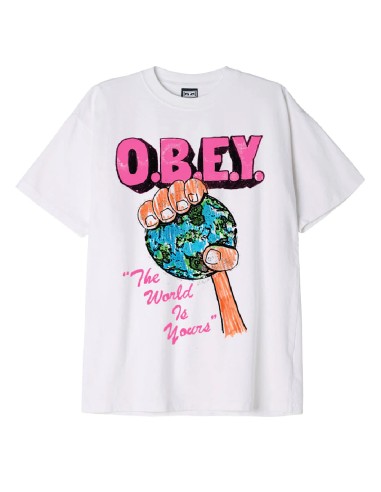 OBEY THE WORLS IS YOURS WHITE