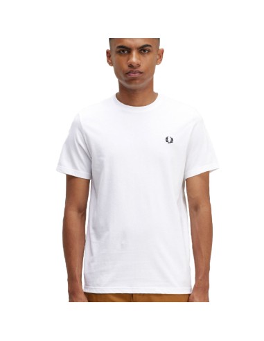 FRED PERRY BACK GRAPHIC T SHIRT WHITE