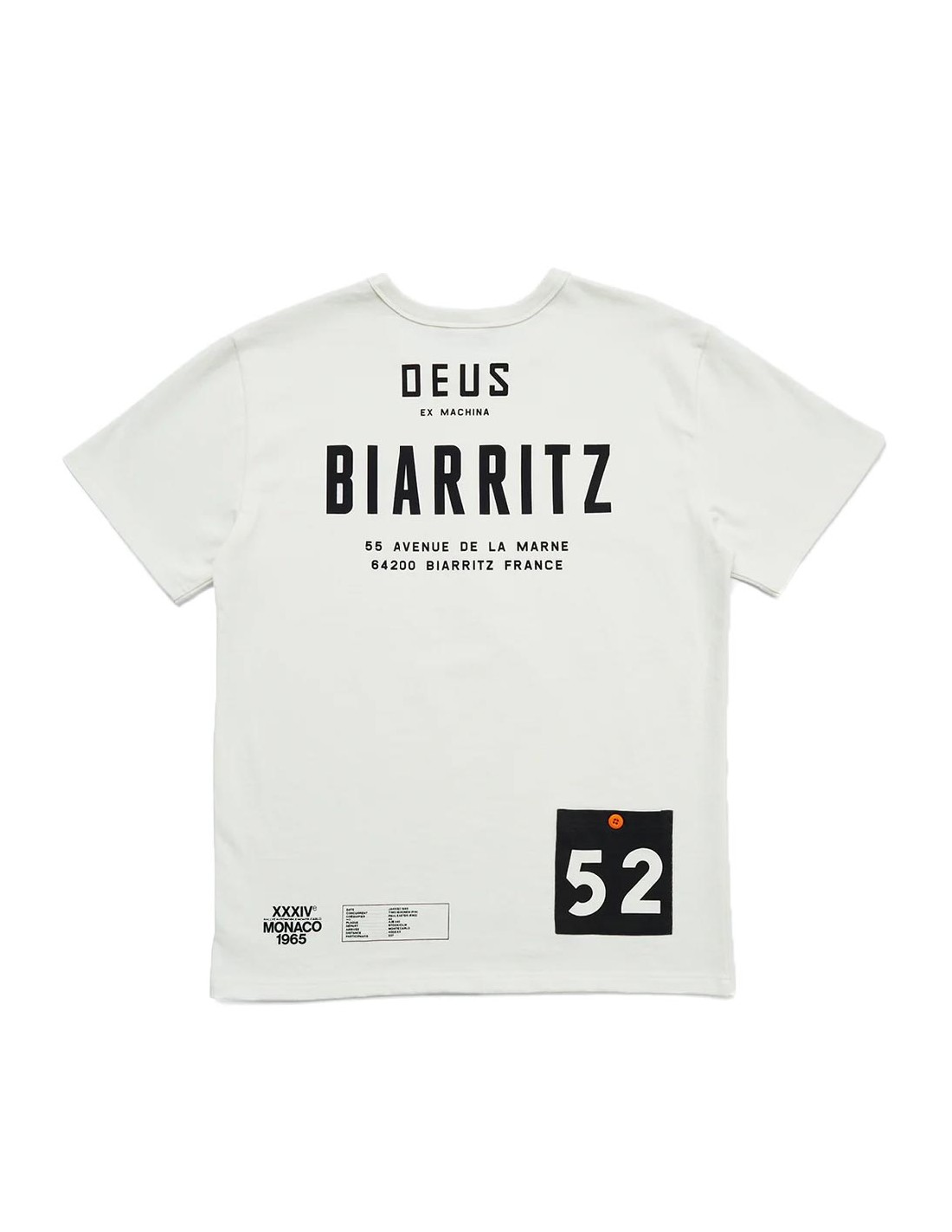 Deus Biarritz Address Tee Vintage White por 79,00 €