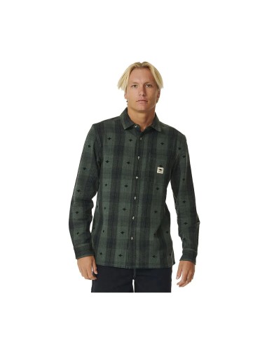 RIP CURL QUEALITY SURF PRODUCTS FLANNEL WASHED GREEN