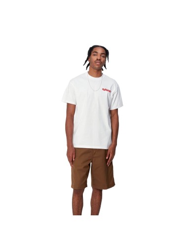 CARHARTT WIP S/S FAST FOOD WHITE/RED
