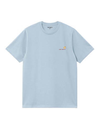 CARHARTT WIP S/S AMERICAN SCRIPT FROSTED BLUE