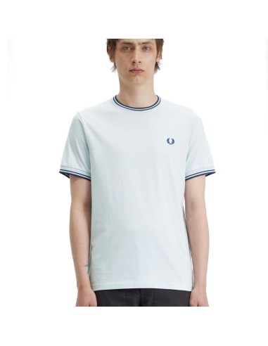 FRED PERRY M1588 LIGHT ICE/MIDNIGHT BLUE