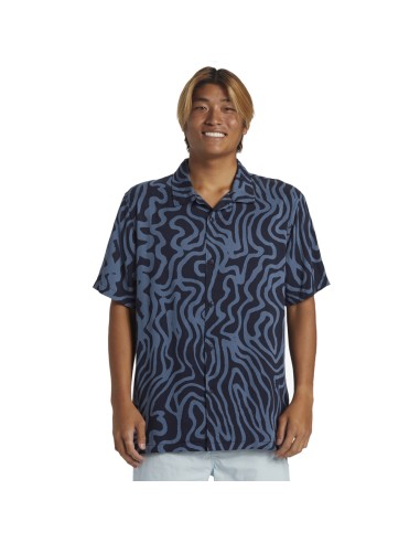 QUIK POOL PARTY CASUAL SS DARK NAVY AOP BEST MIX SS