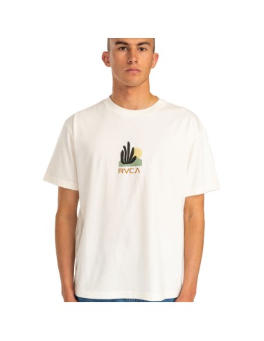 RVCA PAPER CUTS SS TEE ANTIQUE WHITE