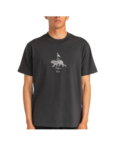 RVCA TIGER STYLE SS TEE WASHED BLACK