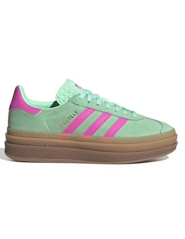 ADIDAS GAZELLE BOLD W PULSE MINT AND SCREAMING PINK